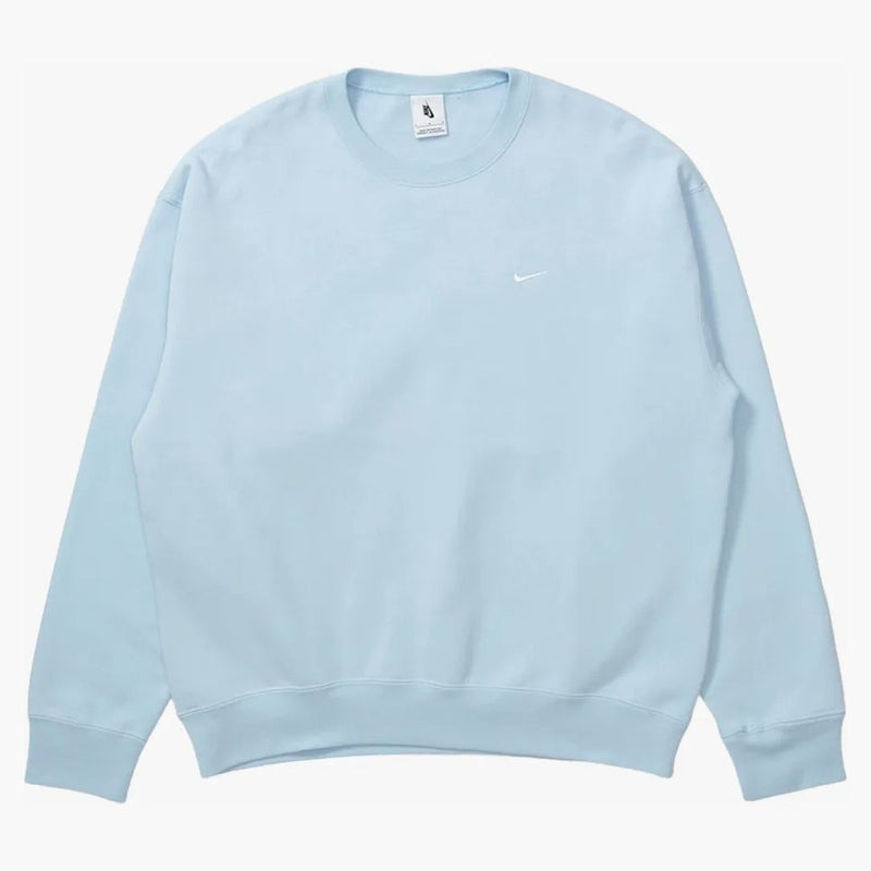Nike Solo Swoosh Fleece Crewneck Celestine Blue/white