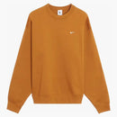 Nike Solo Swoosh Fleece Crewneck Desert Ocre/white