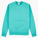 Nike Solo Swoosh Fleece Crewneck Mystic Green/white