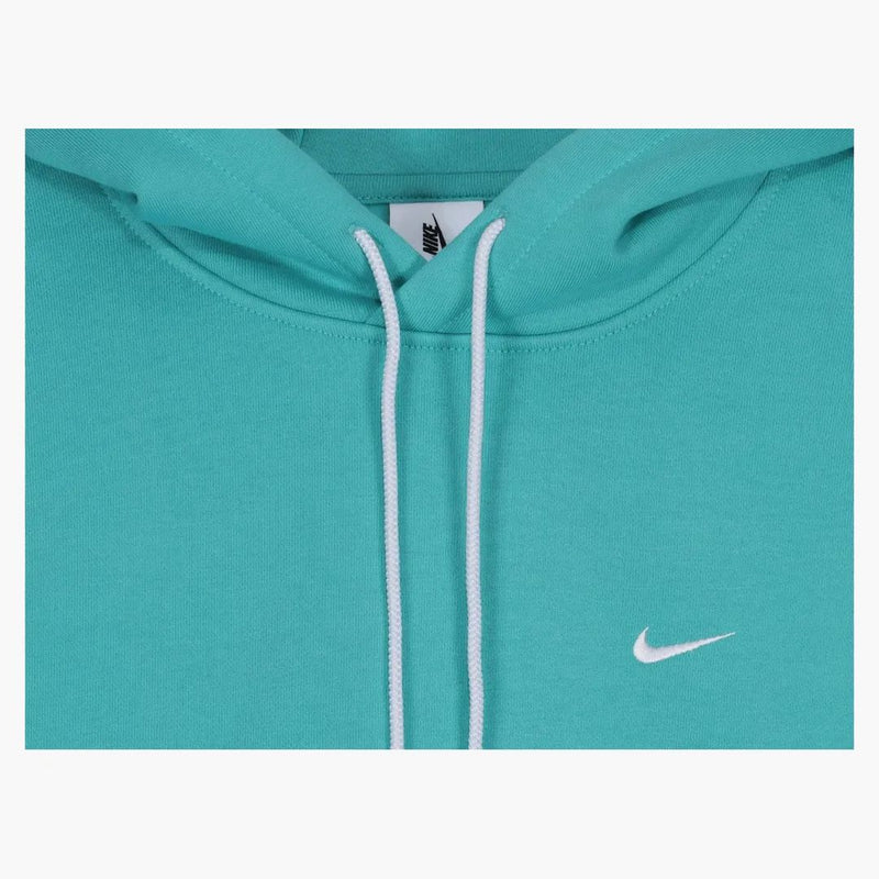 Nike Solo Swoosh Fleece Hoodie Washed Teal/wit