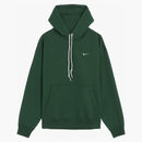 Nike Solo Swoosh Fleece Pullover Hoodie Fir/white