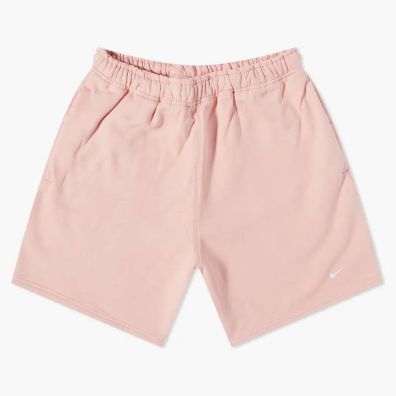 Nike Solo Swoosh Fleece Shorts Bleached Coral/white