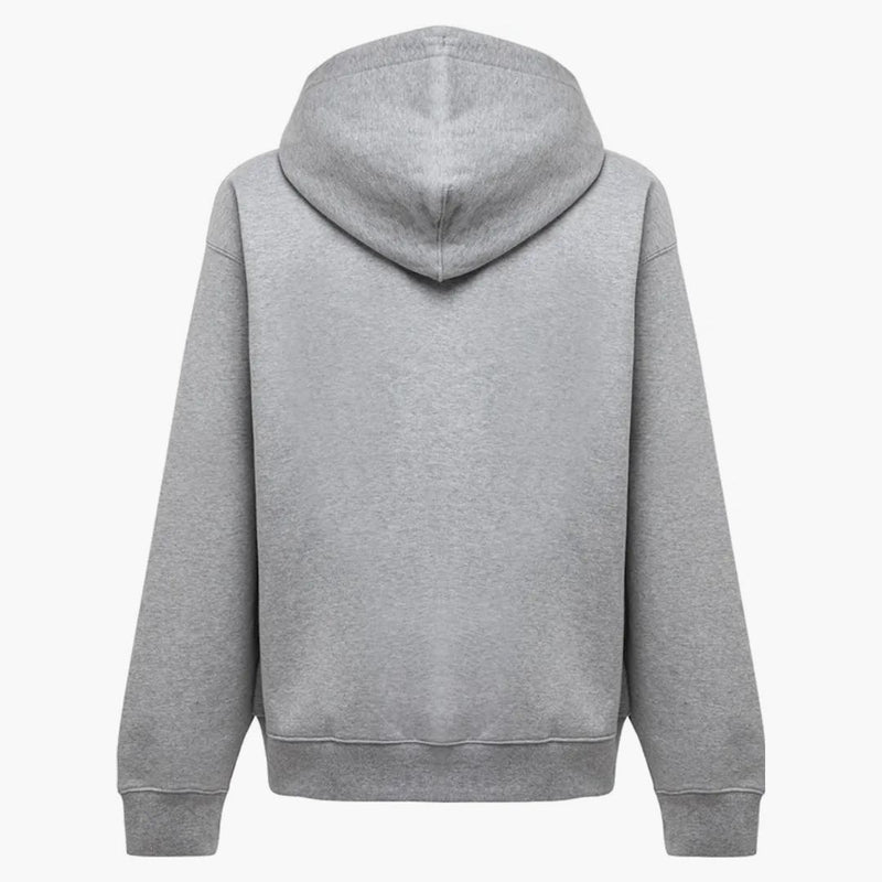 Nike Solo Swoosh Full Zip Hoodie Dark Grey Heather/white