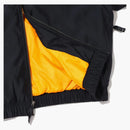 Nike Solo Swoosh Satin Bomber Jacket Black Kumquat