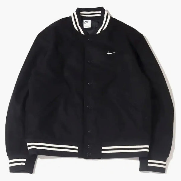 Nike Sportswear Authentics Varsity Jacket (asia Sizing) Black/white