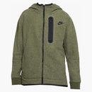 Nike Sportswear Kids' Tech Fleece Winterized Full-zip Hoodie Rough Green/black