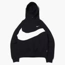 Nike Sportswear Big Swoosh Half Zip Hoodie (asia Sizing) Black/white