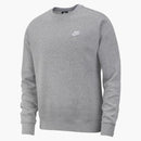 Nike Sportswear Club Fleece Crewneck Dark Grey Heather/white