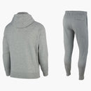Nike Sportswear Club Fleece Full-zip Hoodie & Joggers Set Dark Grey Heather/matte Silver/white