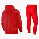 Nike Sportswear Club Fleece Full-zip Hoodie & Joggers Set University Red/university Red/white