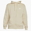Nike Sportswear Club Fleece Full-zip Hoodie Rattan/rattan/white