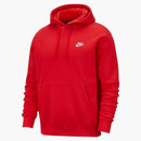 Nike Sportswear Club Fleece Pullover Hoodie Burgundy/white