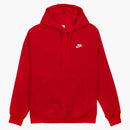 Nike Sportswear Club Fleece Pullover Hoodie Red/white