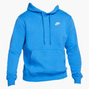 Nike Sportswear Club Fleece Pullover Hoodie Signal Blue/signal Blue/white