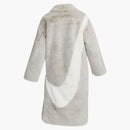 Nike Sportswear Essentials Plush Faux Fur Long Jacket Light Iron Ore/light Bone/sail