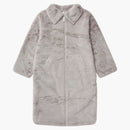 Nike Sportswear Essentials Plush Faux Fur Long Jacket Light Iron Ore/light Bone/sail