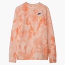 Nike Sportswear French Terry Tie-dye Crewneck Crimson Bliss/university Blue