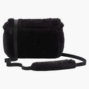 Nike Sportswear Futura 365 Faux Fur Crossbody Bag (1l) Black/black/white