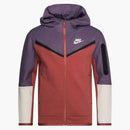 Nike Sportswear Kids' Tech Fleece Full-zip Hoodie Canyon Purple/canyon Rust/light Bone/light Bone