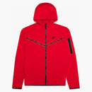 Nike Sportswear Kids' Tech Fleece Full-zip Hoodie University Red/black