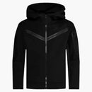 Nike Sportswear Kids' Tech Fleece Windrunner Full-zip Hoodie Black/black