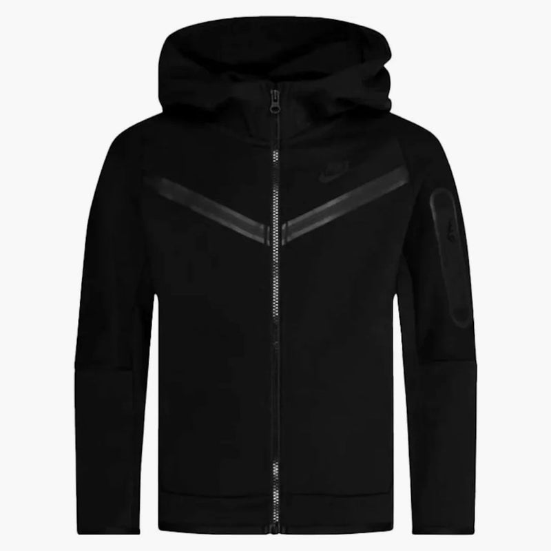 Nike Sportswear Kids' Tech Fleece Windrunner Full-zip Hoodie Black/black