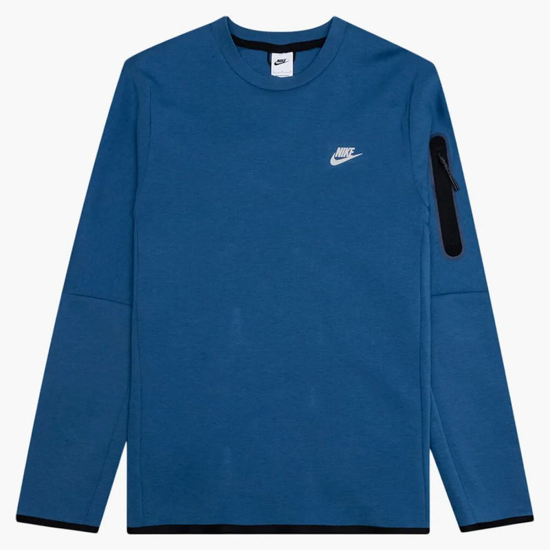 Nike Sportswear Tech Fleece Crew Sweatshirt Dark Marina Blue
