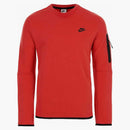 Nike Sportswear Tech Fleece Crewneck Sweatshirt Red