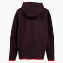 Nike Sportswear Tech Fleece Full-zip Hoodie Brown Basalt/pecan/chile Red/black