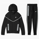 Nike Sportswear Tech Fleece Full Zip Hoodie & Joggers Reflective Details Set Black/bemis Silver