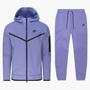 Nike Sportswear Tech Fleece Full Zip Hoodie & Joggers Set Light Thistle/black