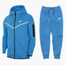 Nike Sportswear Tech Fleece Full Zip Hoodie & Joggers Set Photo Blue/white