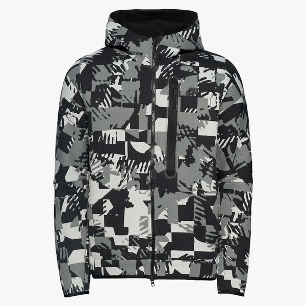 Nike Sportswear Tech Fleece Full-zip Hoodie Light Smoke Grey/black/black
