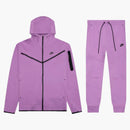 Nike Sportswear Tech Fleece Hoodie & Joggers Set Violet Shock/black