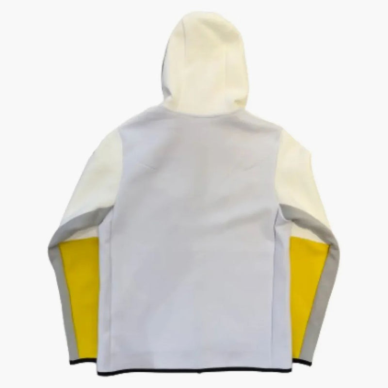Nike Sportswear Tech Fleece Full Zip Hoodie White/yellow/baby Blue
