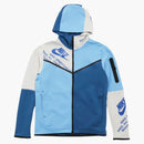 Nike Sportswear Tech Fleece Graphic Full-zip Hoodie Dark Marine/blue/white