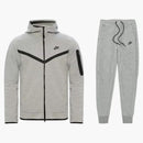 Nike Sportswear Tech Fleece Hoodie & Joggers Set (fw24) Dark Grey Heather/black