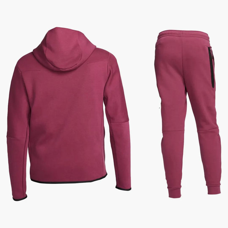 Nike Sportswear Tech Fleece Hoodie & Joggers Set Rosewood/black