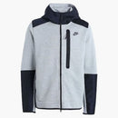 Nike Sportswear Tech Fleece Overlay Full-zip Hoodie Grey/black