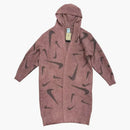 Nike Sportswear Women's Phoenix Cozy Boucle Long Knit Cardigan Mauve