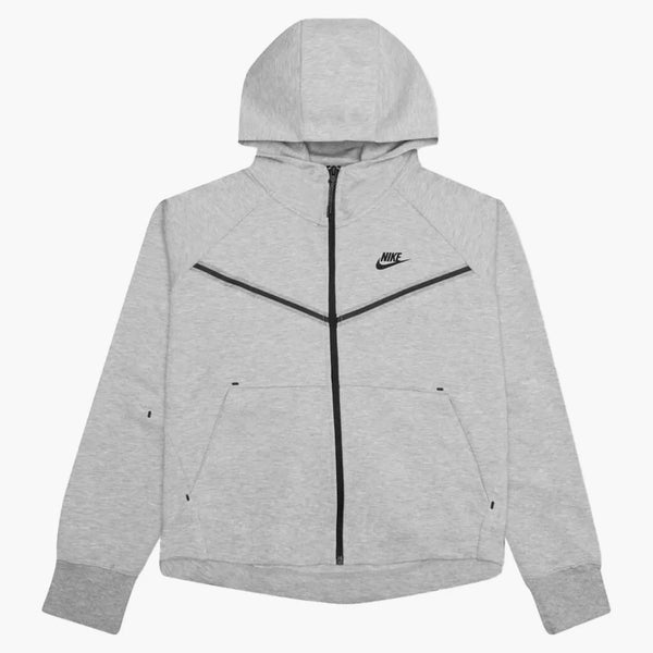 Nike Sportswear Women's Tech Fleece Windrunner Full Zip Hoodie Dark Grey Heather/black