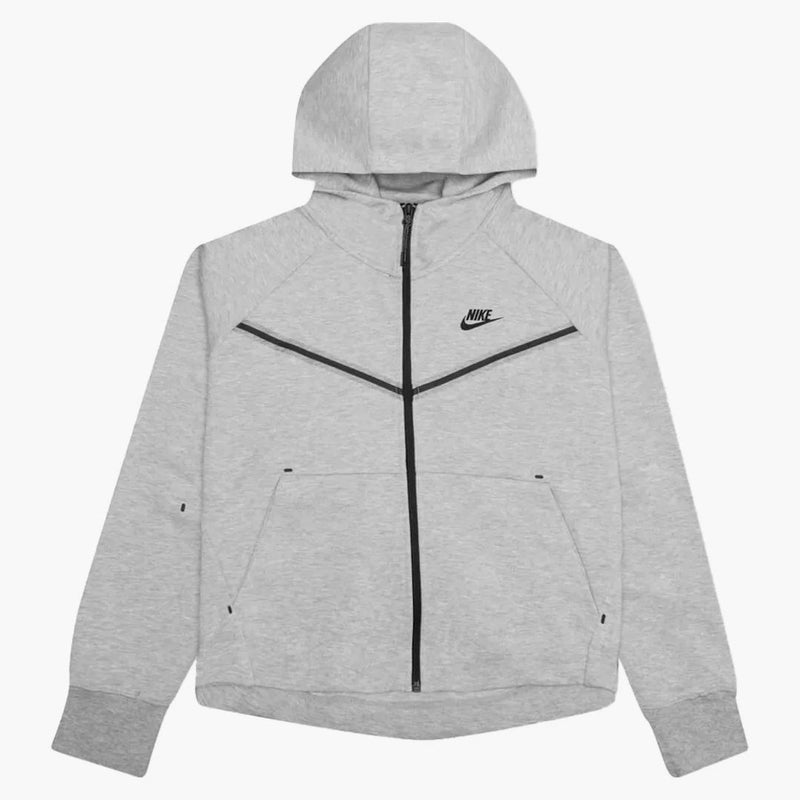 Nike Sportswear Women's Tech Fleece Windrunner Full Zip Hoodie Dark Grey Heather/black