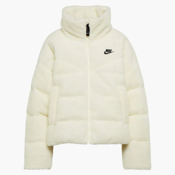Nike Sportswear Women's Therma-fit City Series Down-fill Puffer Sherpa Jacket Fossil/black
