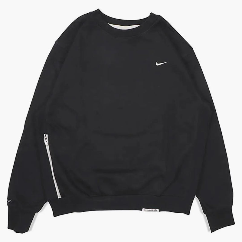 Nike Standard Issue Basketball Crew Dri-fit Loose Fit Sweatshirt Black