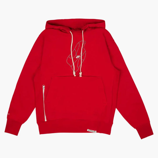 Nike Standard Issue Basketball Pullover Dri-fit Loose Fit Hoodie Red