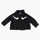 Nike Swoosh Full-zip Sherpa Jacket Black/white