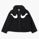 Nike Swoosh Womens Full-zip Jacket (asia Sizing) Black/white