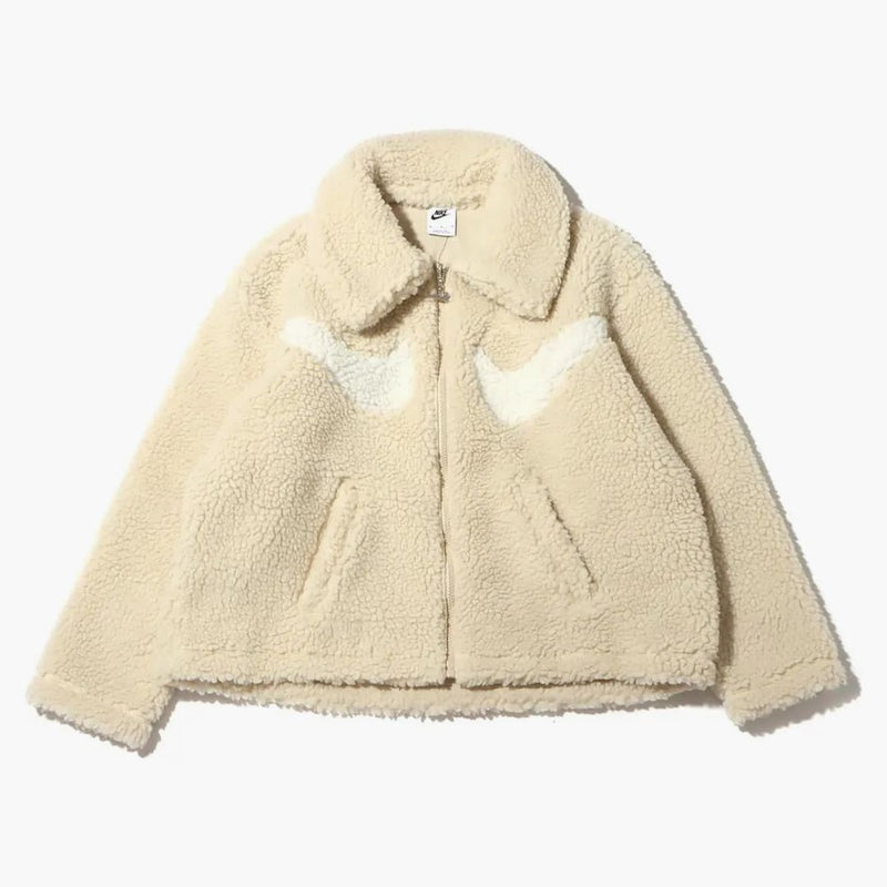 Nike Swoosh Womens Full-zip Jacket (asia Sizing) Rattan/sail
