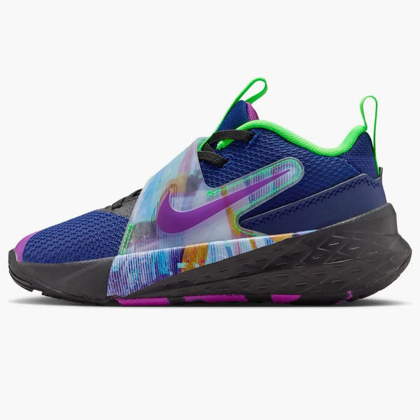 Nike Team Hustle D 12 Blue Void Green Strike Vivid Purple (ps)