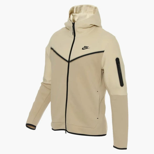 Nike Sportswear Tech Fleece Full-zip Hoodie Beach Brown/black